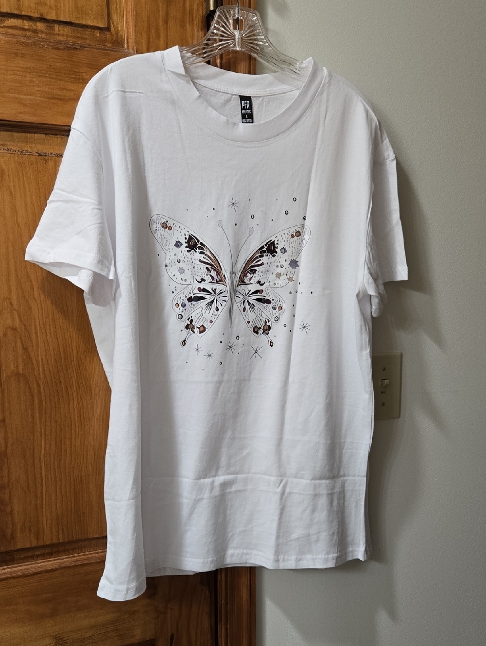 PFR New York Short Sleeve Tee with Butterfly Graphic